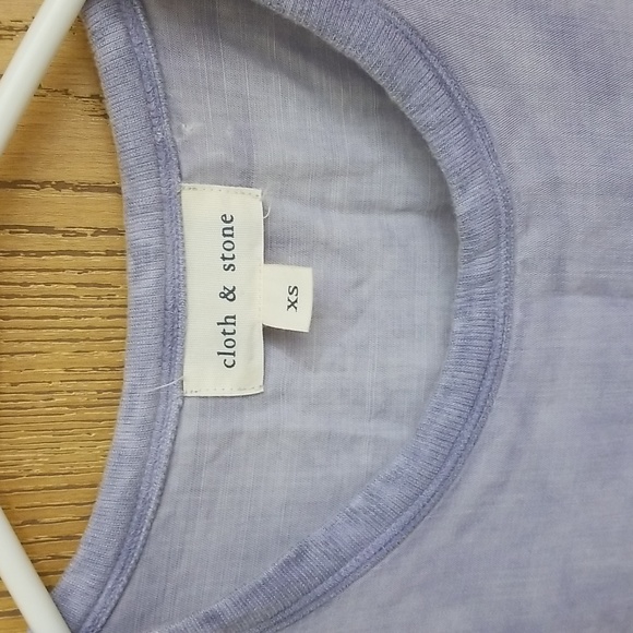 Cloth & Stone Light Blue Sleeveless High Low Tunic - Picture 2 of 4